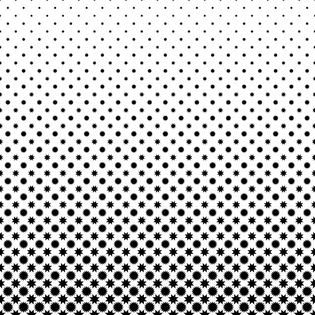 Black and white star pattern