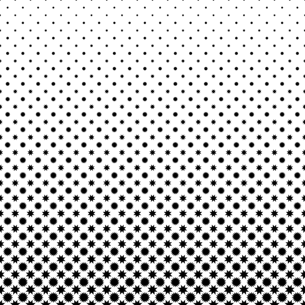 Black and white star pattern