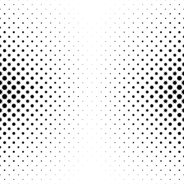 Black and white star pattern