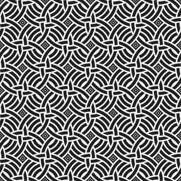 Free vector black and white symmetrical pattern background