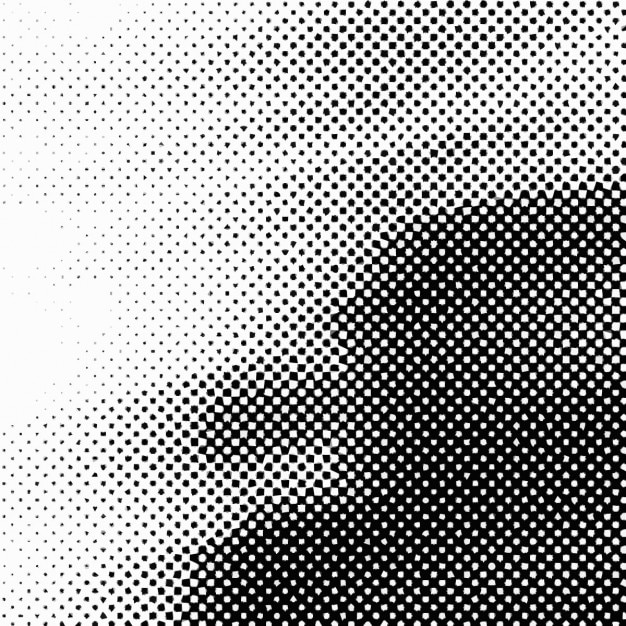 Black and white texture with halftone dots
