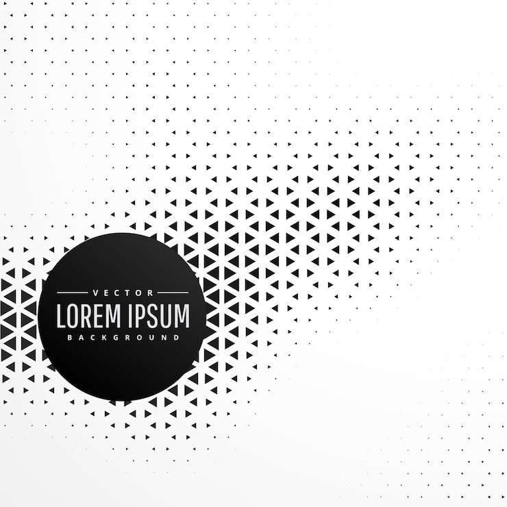 Free Vector black and white triangle pattern background