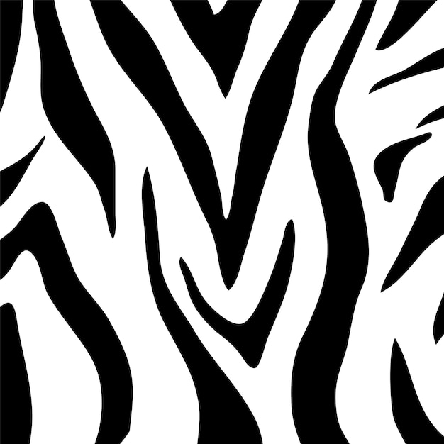 Free vector black and white zebra pattern