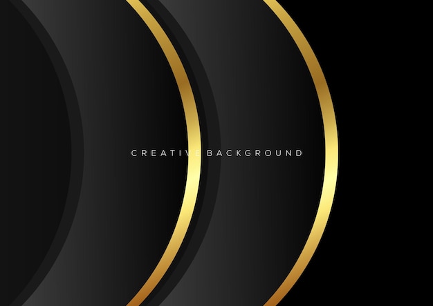 Black luxury line background design