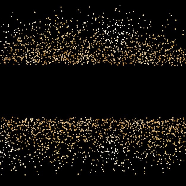 Бесплатное векторное изображение Черный с небольшой золотой фон из точек