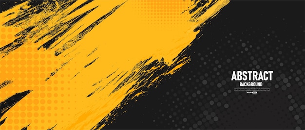 Black and yellow abstract background