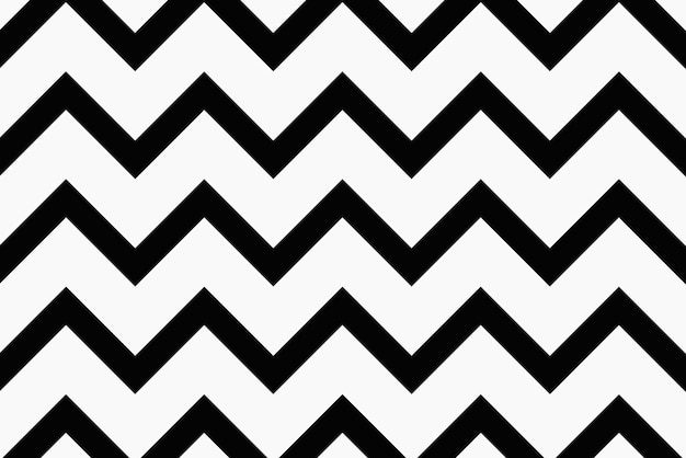 Black zigzag background, simple pattern design vector