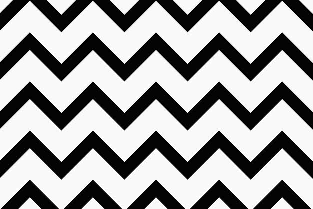 Black zigzag background, simple pattern design vector