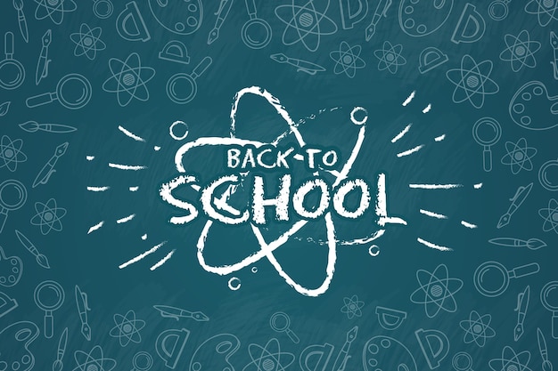 Blackboard back to school wallpaper