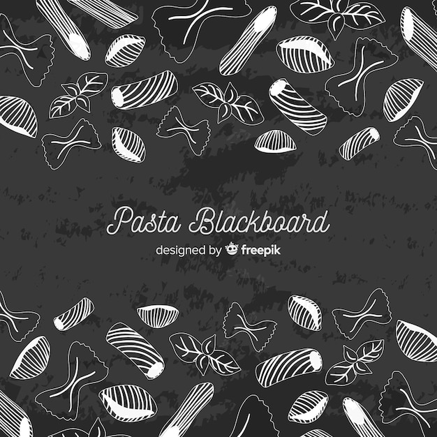 Free vector blackboard food background