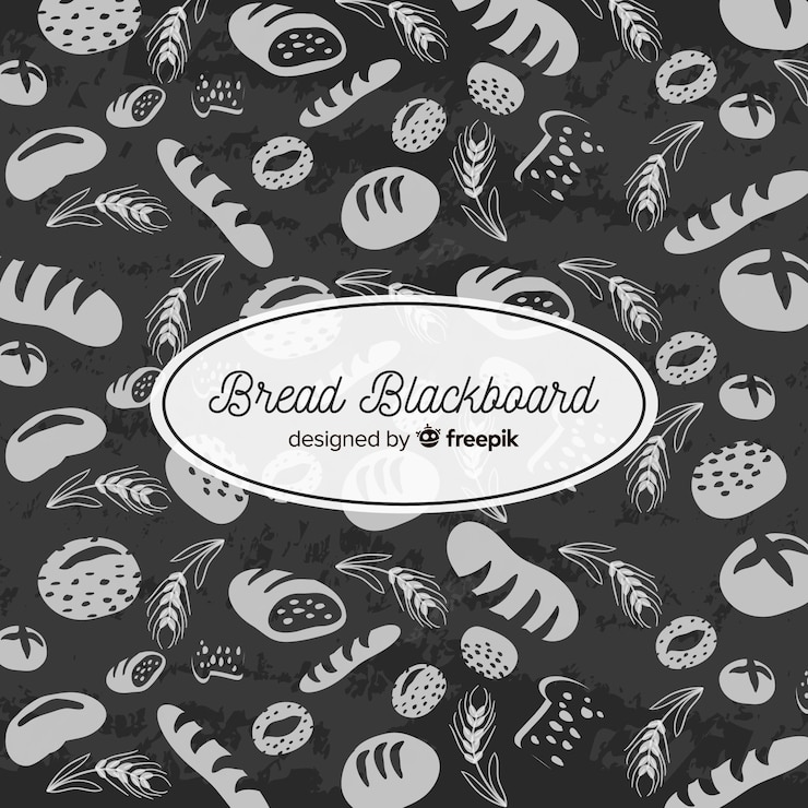 Free Vector blackboard food background