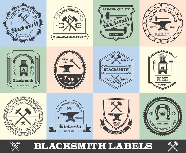 Blacksmith Badge Set