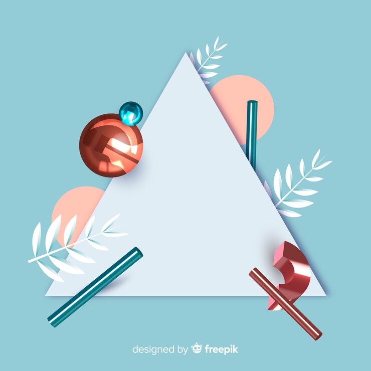 मुफ़्त वेक्टर blank banner with tridimensional geometric shapes