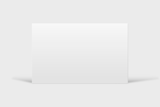 Бесплатное векторное изображение Макет пустой визитки в белых тонах