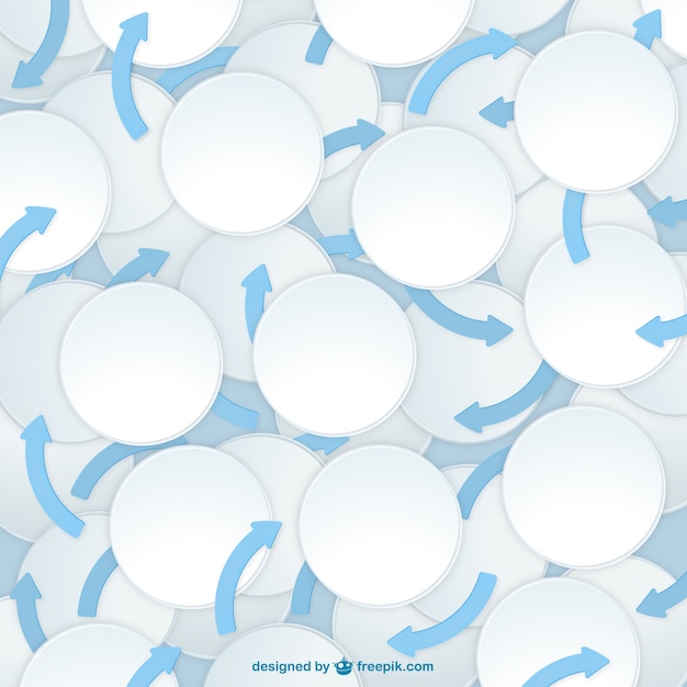 Free vector blank circles with arrows