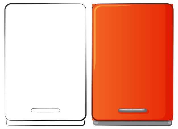 Blank and Colored Smartphone Illustrations