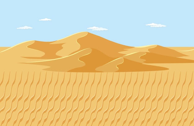 빈 사막 풍경 장면