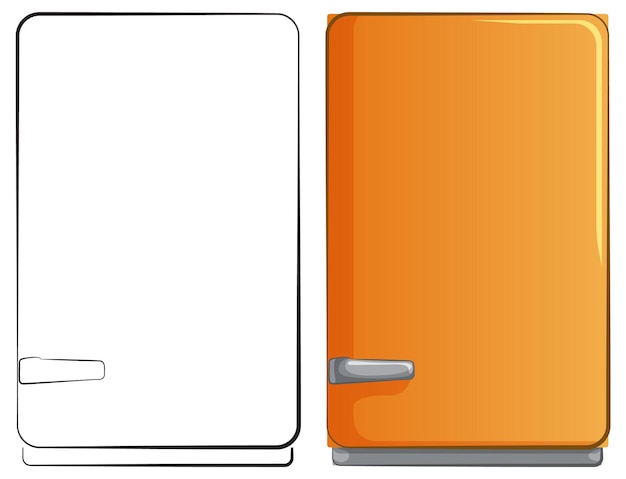 Free vector blank and filled notebook illustration