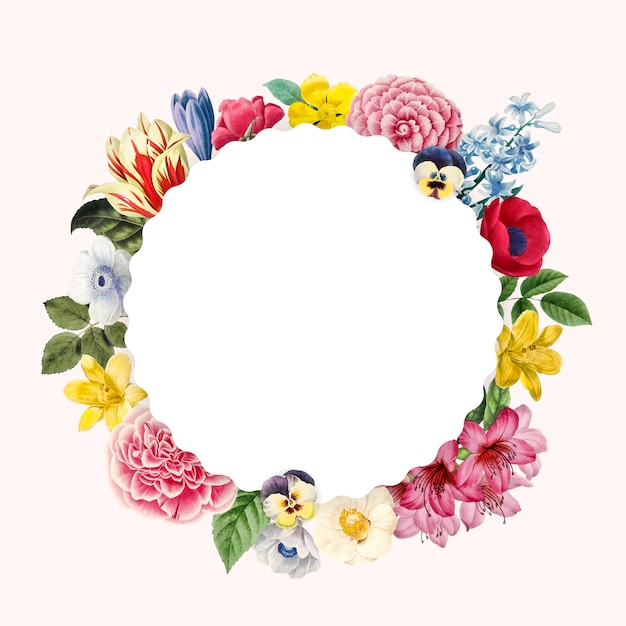 Blank floral copy space