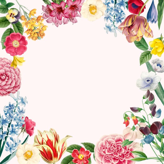 Blank floral copy space