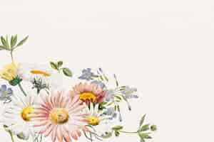 Free vector blank floral frame design