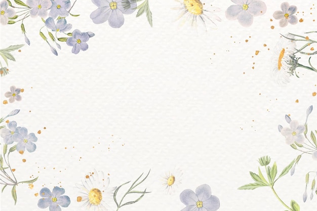 Free vector blank floral frame design