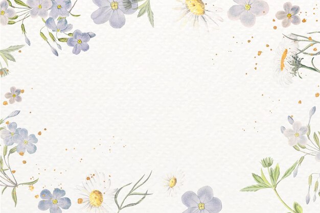 Blank floral frame design