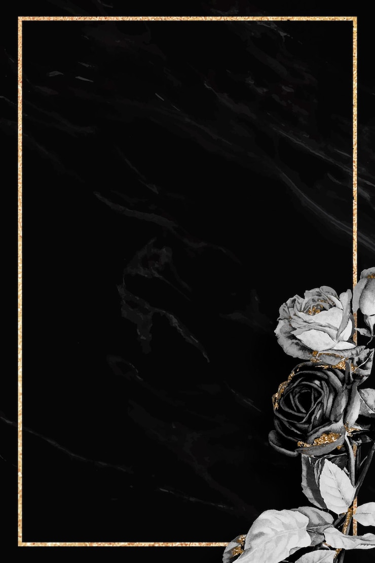 Free Vector blank floral golden frame