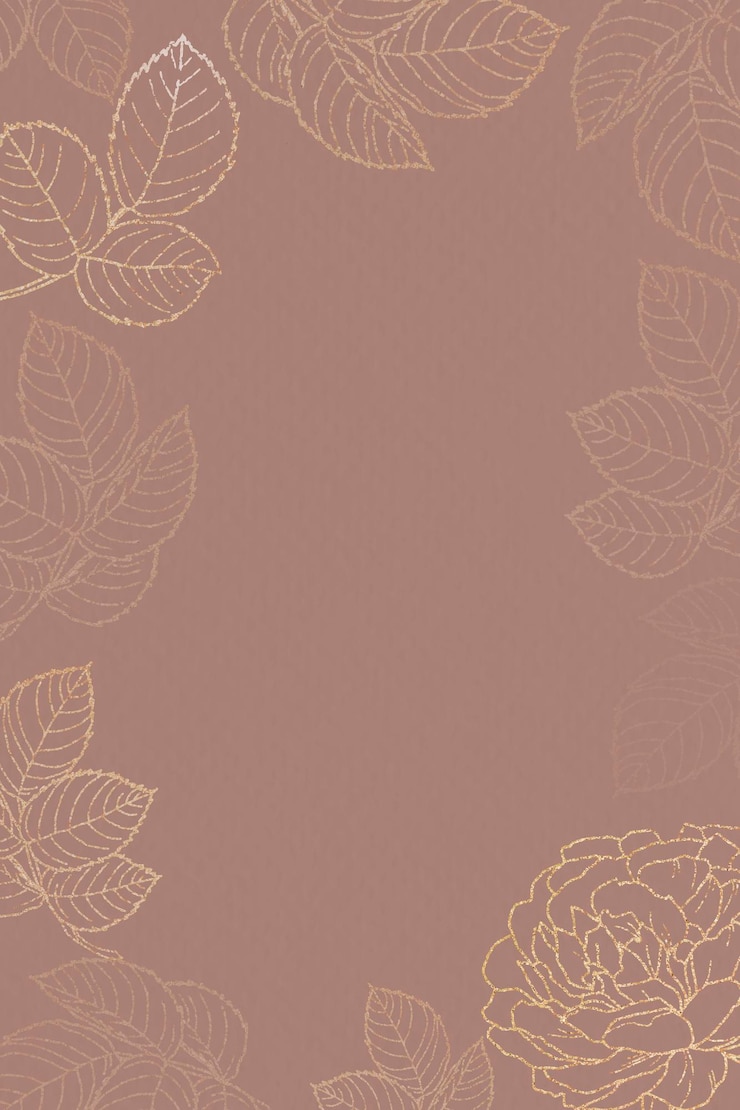 Free Vector blank golden floral frame