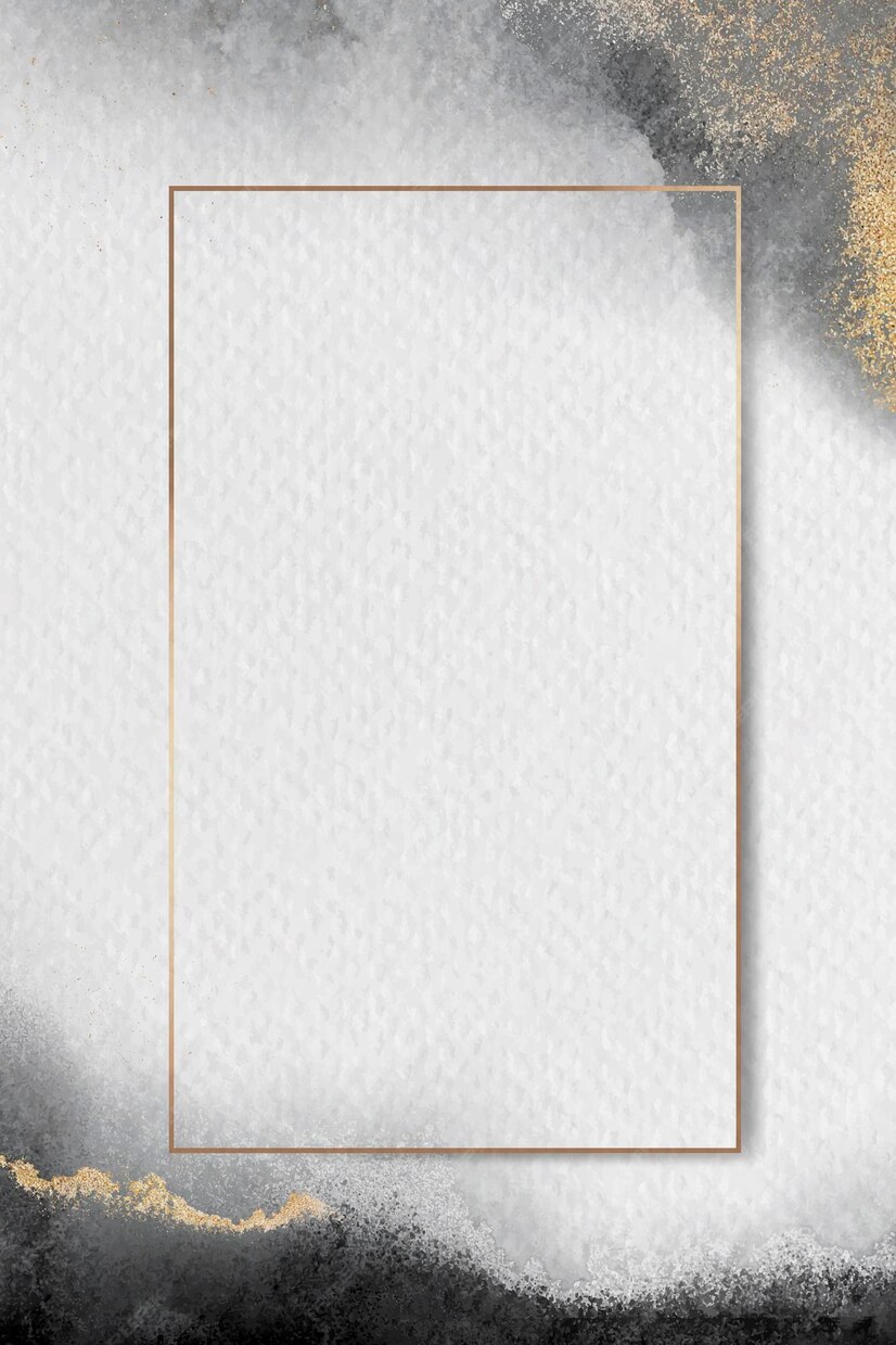 Free Vector | Blank golden rectangle frame vector