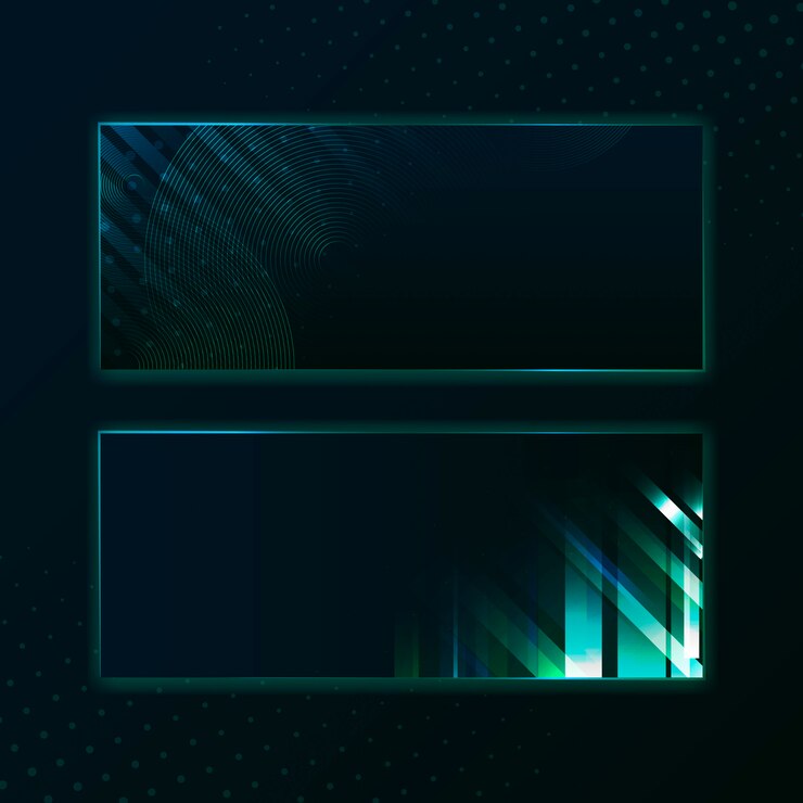 Free Vector blank green rectangle banner signboard vector