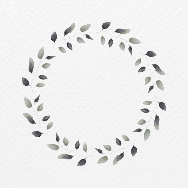 Free vector blank leafy frame