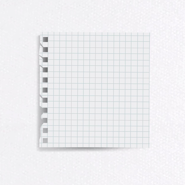 Blank lined notepaper on textured paper background