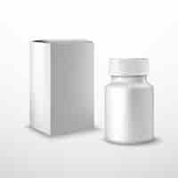 Free vector blank medicine bottle