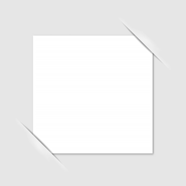 Blank photo frame corners. vector.