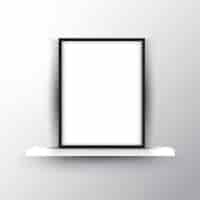 Free vector blank picture frame mockup