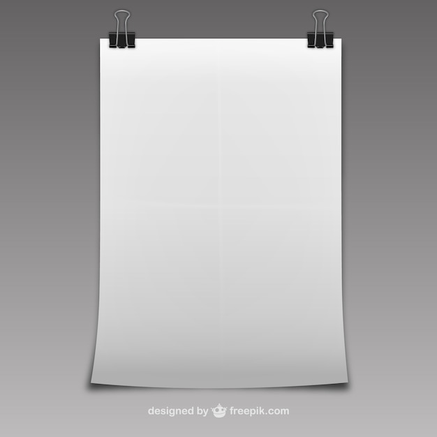 Blank sheet of paper