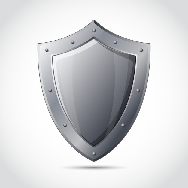 Blank shield business protection emblem