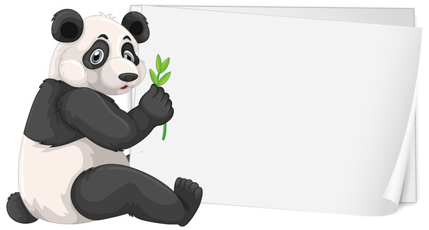 パンダフレームのセット 無料のベクター
