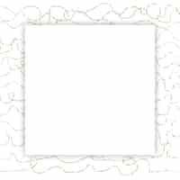 Free vector blank square abstract frame