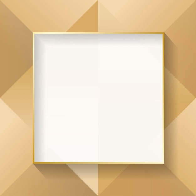 Free vector blank square beige abstract frame