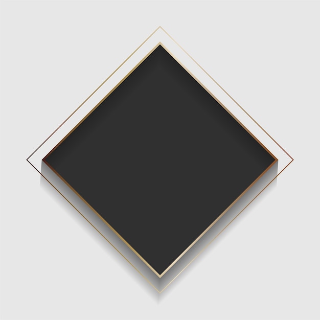 Пустая квадратная черная абстрактная рамка