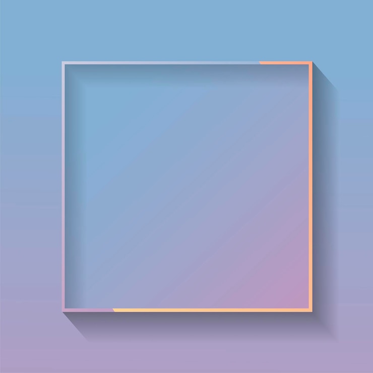 Free Vector blank square colorful abstract frame