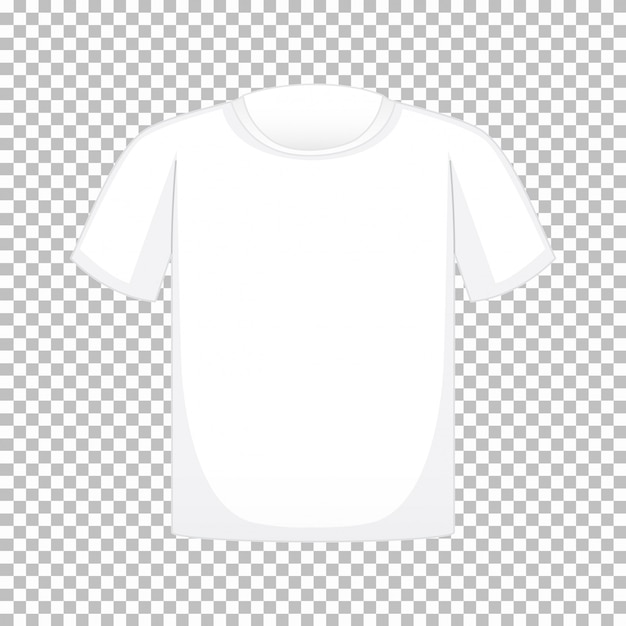Бесплатное векторное изображение Пустая футболка на прозрачном