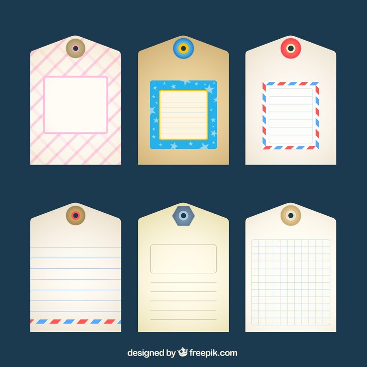 Free Vector blank tags collection