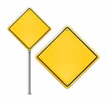 Free vector blank traffic signs