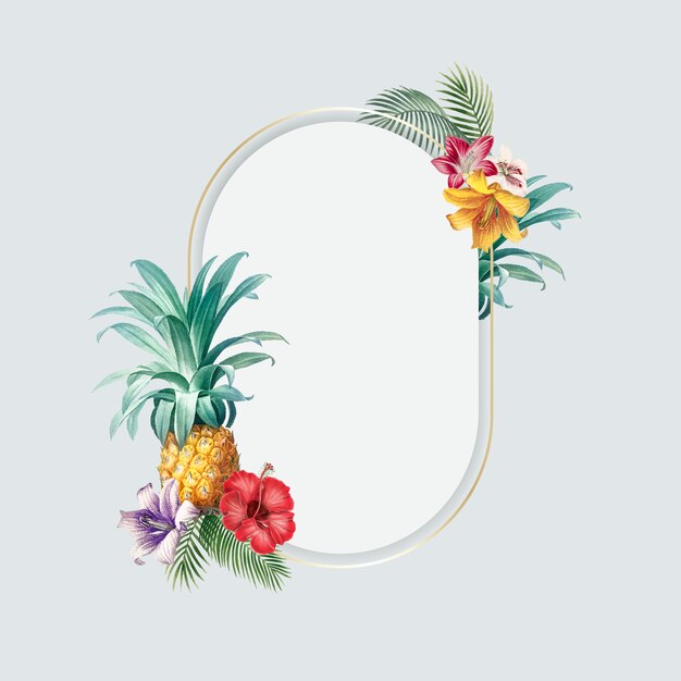 Blank tropical frame