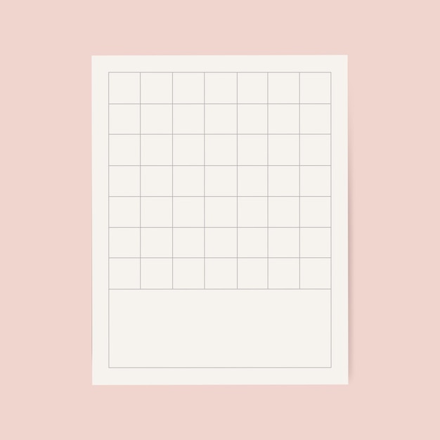 Free vector blank white grid memo  graphic