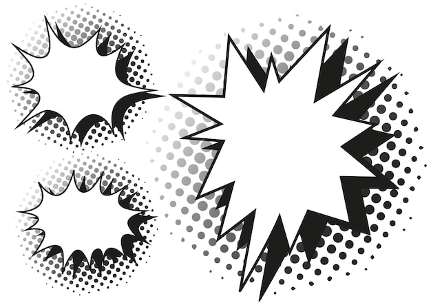 Free vector blash splash template in three designs