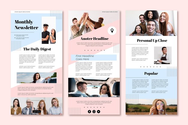 Free Newsletter Template Vectors 4 000 Images In Ai Eps Format